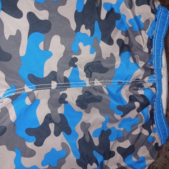 Quad Seven Boys Swim Trunks M(8/10) Camo Blue - Picture 3 of 5